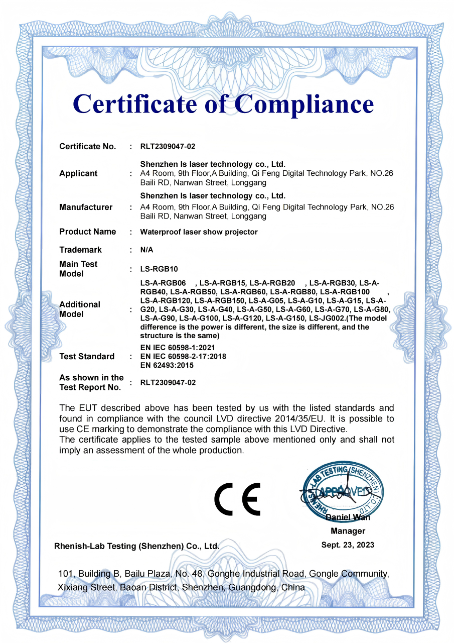 Certificate of Compliance